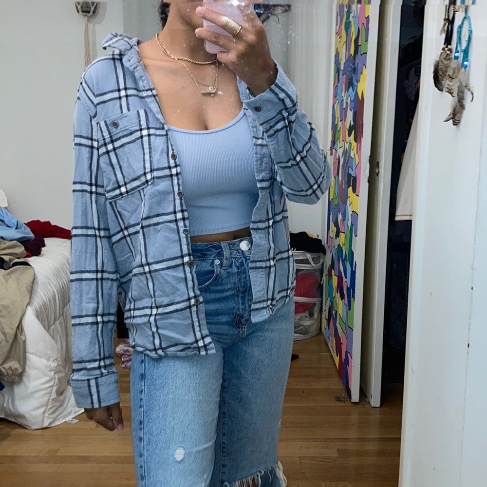 pacsun plaid button up shirt